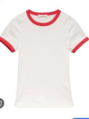 Doen Vivi Tee - small in red and white